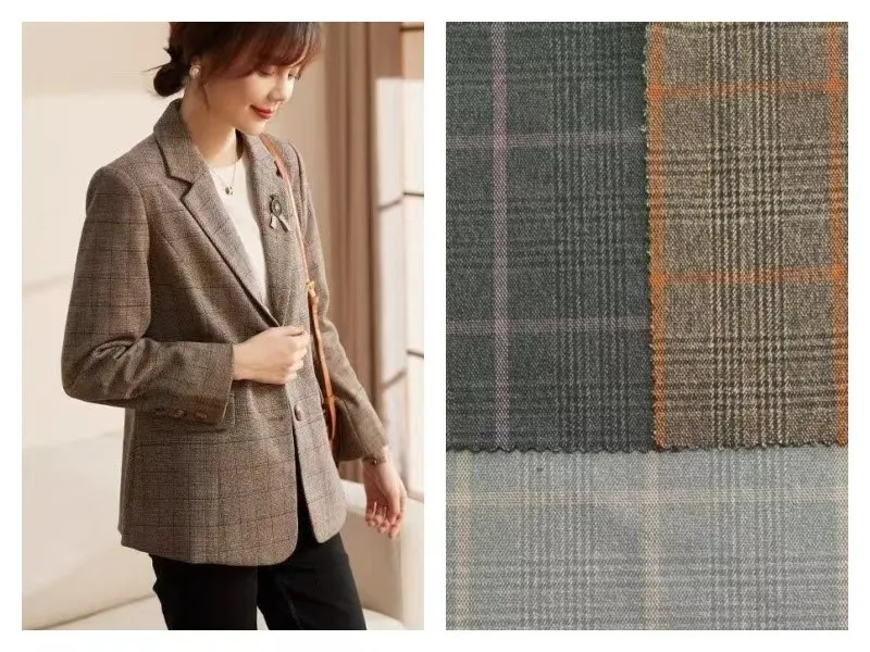 TR Stretch Yarn-dyed Check Suit Fabric 4 TR Stretch Yarn-dyed Check Suit Fabric 4